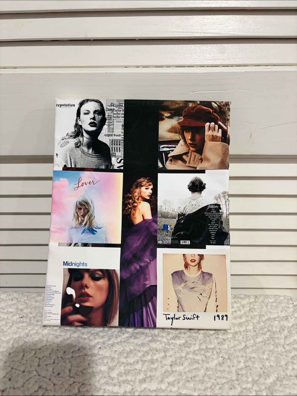 Taylor Swift Poster Collage - Purple, Pink, Black, White